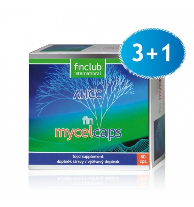 fin Mycelcaps - suplement diety - zestaw 3 + 1 gratis