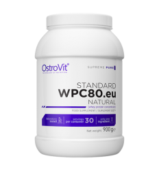 Białko - OstroVit STANDARD WPC80.eu 900 g - smak naturalny