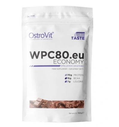 Białko - OstroVit WPC80.eu ECONOMY 700 g (smak czekoladowy)