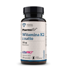 Pharmovit Witamina K2 Mk7 150 ug 60 kaps. - suplement diety